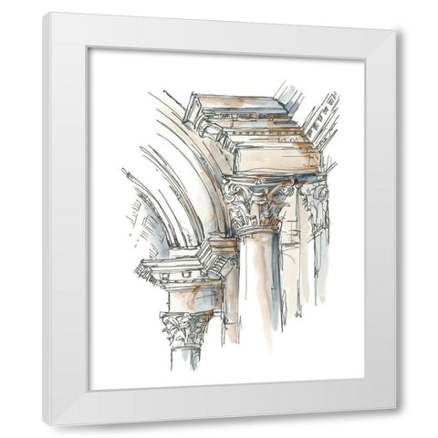 Plein Air Interior Study IV White Modern Wood Framed Art Print by Harper, Ethan