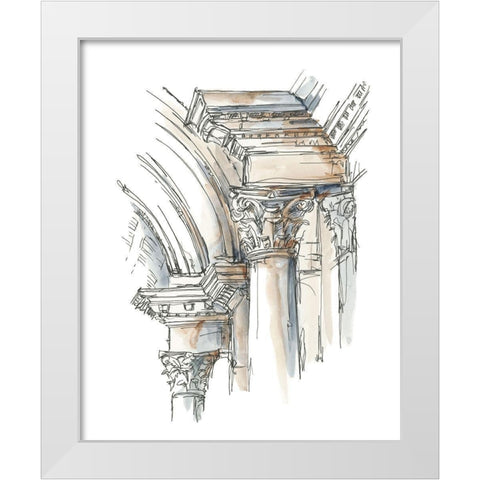 Plein Air Interior Study IV White Modern Wood Framed Art Print by Harper, Ethan