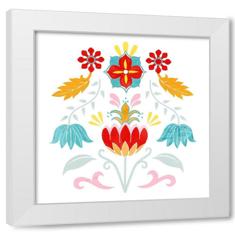Taza IV White Modern Wood Framed Art Print by Popp, Grace
