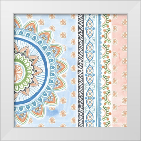 Bisect II White Modern Wood Framed Art Print by Wang, Melissa