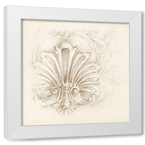 Architectural Accent I White Modern Wood Framed Art Print by Harper, Ethan