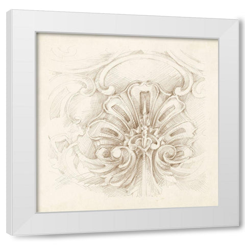 Architectural Accent II White Modern Wood Framed Art Print by Harper, Ethan