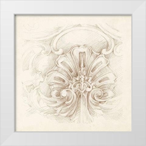 Architectural Accent II White Modern Wood Framed Art Print by Harper, Ethan