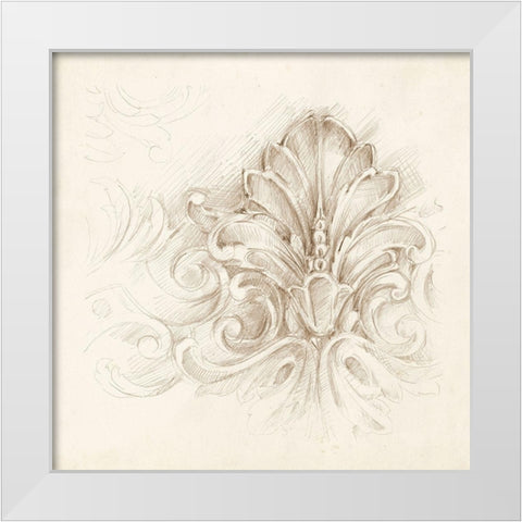 Architectural Accent III White Modern Wood Framed Art Print by Harper, Ethan
