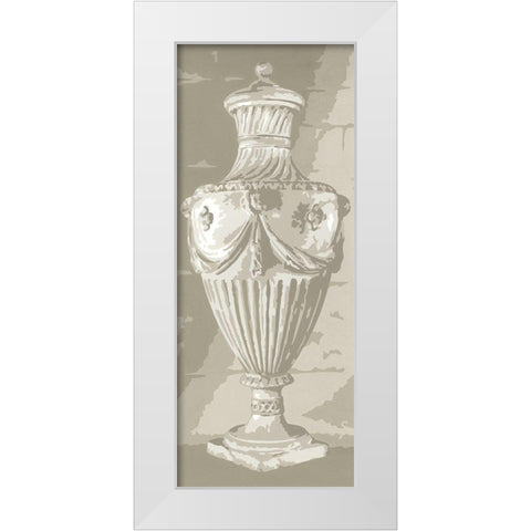 Graphic Urn I White Modern Wood Framed Art Print by Harper, Ethan
