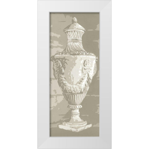 Graphic Urn II White Modern Wood Framed Art Print by Harper, Ethan
