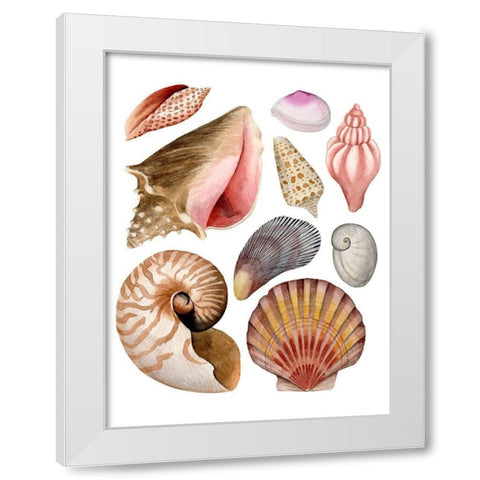 Sea Souvenirs II White Modern Wood Framed Art Print by Popp, Grace