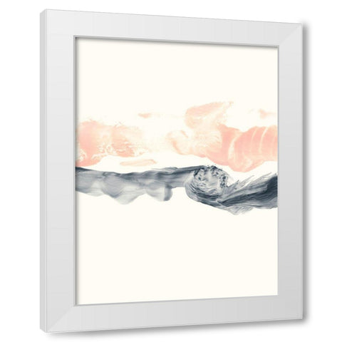 Blush Divide I White Modern Wood Framed Art Print by Harper, Ethan