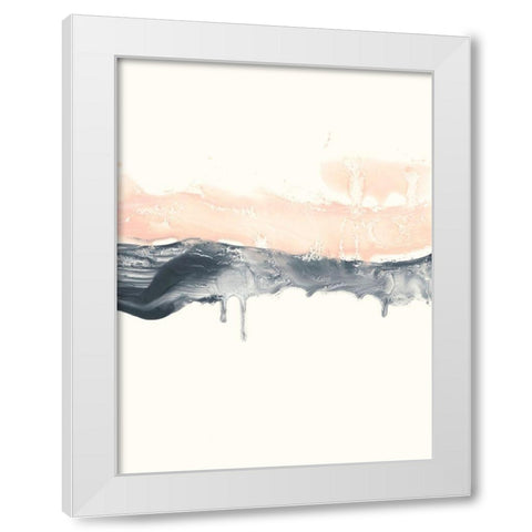 Blush Divide II White Modern Wood Framed Art Print by Harper, Ethan
