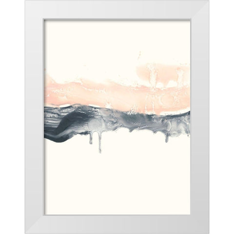 Blush Divide II White Modern Wood Framed Art Print by Harper, Ethan
