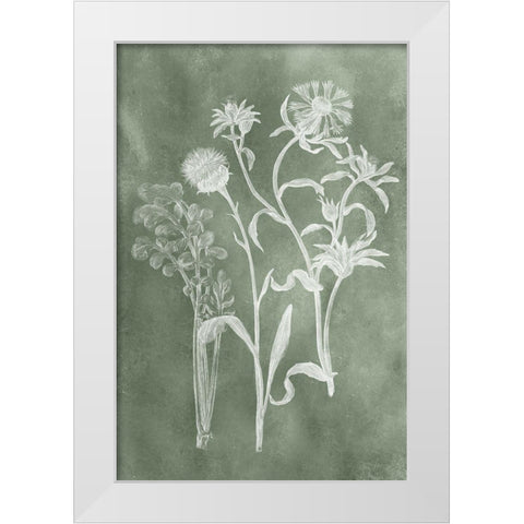 Sage Impressions II White Modern Wood Framed Art Print by Vision Studio