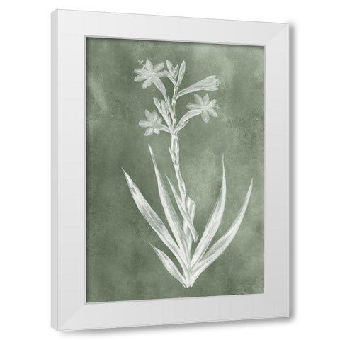 Sage Impressions V White Modern Wood Framed Art Print by Vision Studio