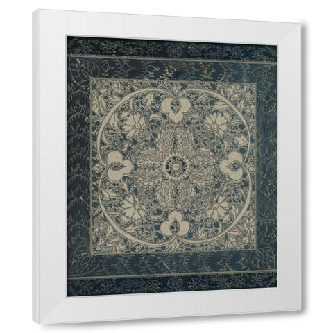 Market Batik II White Modern Wood Framed Art Print by Zarris, Chariklia