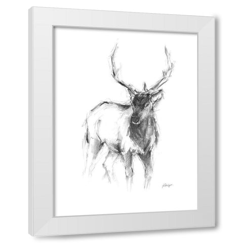 Western Animal Sketch II White Modern Wood Framed Art Print by Harper, Ethan