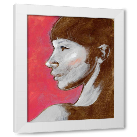 Fem Portrait II White Modern Wood Framed Art Print by Parker, Jennifer Paxton