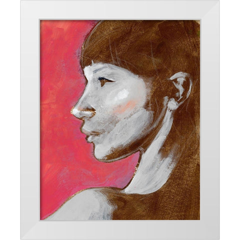 Fem Portrait II White Modern Wood Framed Art Print by Parker, Jennifer Paxton