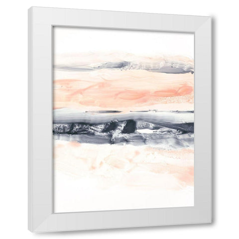Blush Sunset I White Modern Wood Framed Art Print by Harper, Ethan
