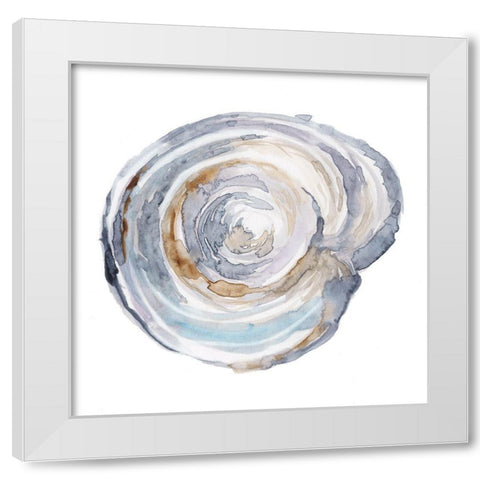 Watercolor Tree Ring III White Modern Wood Framed Art Print by Harper, Ethan
