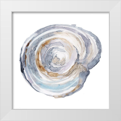 Watercolor Tree Ring III White Modern Wood Framed Art Print by Harper, Ethan