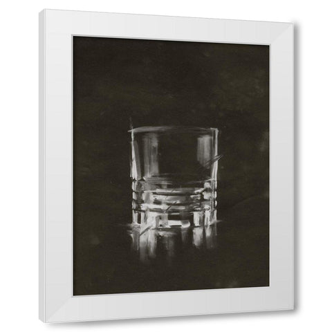 Crystal Barware V White Modern Wood Framed Art Print by Harper, Ethan