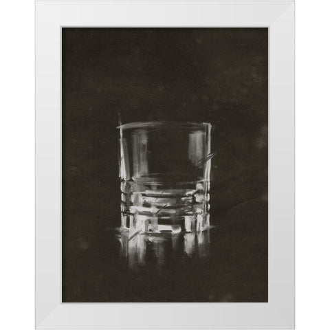 Crystal Barware V White Modern Wood Framed Art Print by Harper, Ethan