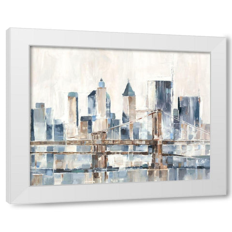 Blue Hour I White Modern Wood Framed Art Print by Harper, Ethan
