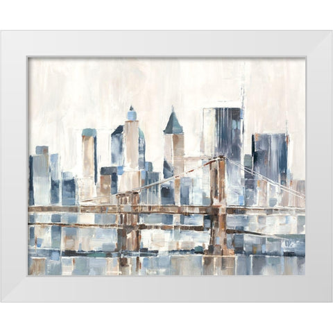 Blue Hour I White Modern Wood Framed Art Print by Harper, Ethan