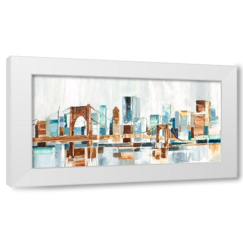 City Colors III White Modern Wood Framed Art Print by Harper, Ethan