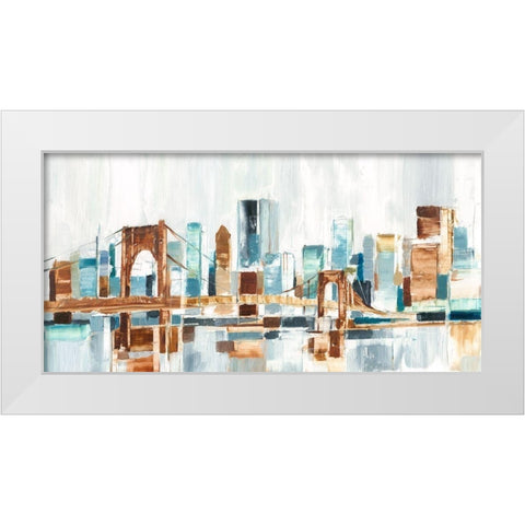 City Colors III White Modern Wood Framed Art Print by Harper, Ethan