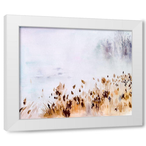 Sea Oats Mist II White Modern Wood Framed Art Print by Parker, Jennifer Paxton