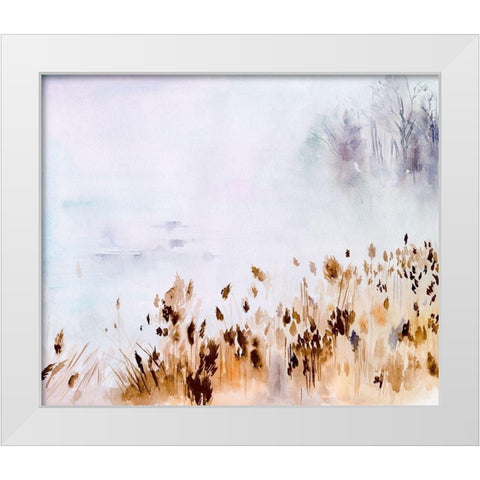 Sea Oats Mist II White Modern Wood Framed Art Print by Parker, Jennifer Paxton