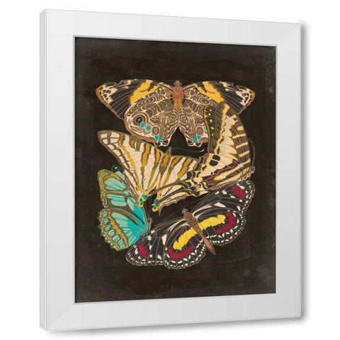 Winged Patterns I White Modern Wood Framed Art Print by Seguy, Eugene