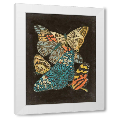 Winged Patterns II White Modern Wood Framed Art Print by Seguy, Eugene