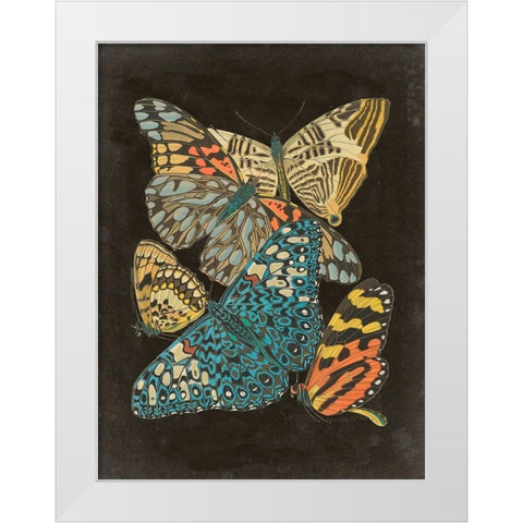 Winged Patterns II White Modern Wood Framed Art Print by Seguy, Eugene