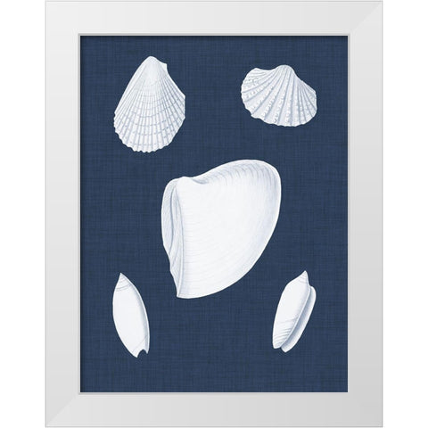 Coquillages Blancs VI White Modern Wood Framed Art Print by Vision Studio