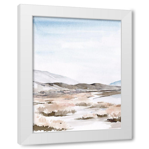 Salt Lake Reflections I White Modern Wood Framed Art Print by Parker, Jennifer Paxton