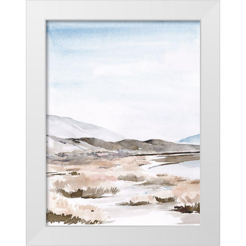 Salt Lake Reflections I White Modern Wood Framed Art Print by Parker, Jennifer Paxton