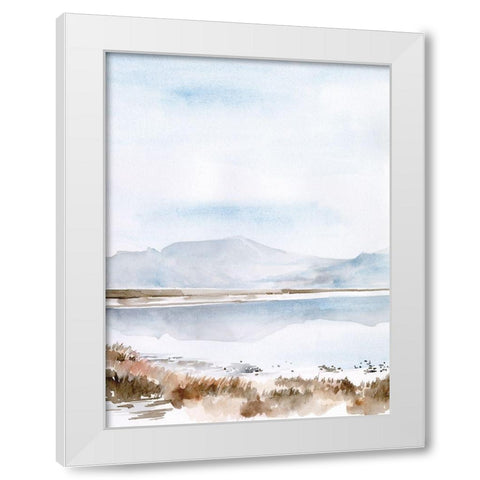 Salt Lake Reflections II White Modern Wood Framed Art Print by Parker, Jennifer Paxton