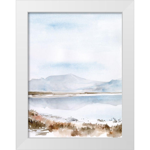 Salt Lake Reflections II White Modern Wood Framed Art Print by Parker, Jennifer Paxton