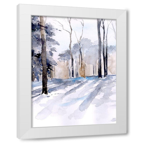 Winter Light I White Modern Wood Framed Art Print by Parker, Jennifer Paxton