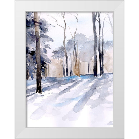 Winter Light I White Modern Wood Framed Art Print by Parker, Jennifer Paxton