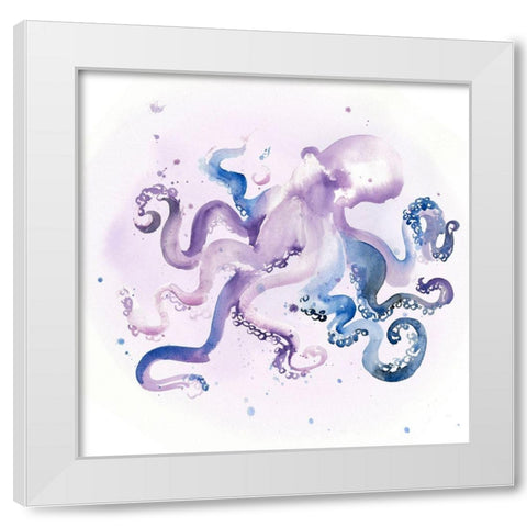Underwater Halcyon III White Modern Wood Framed Art Print by Parker, Jennifer Paxton