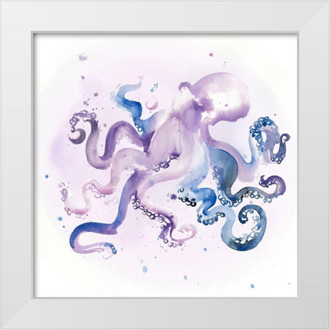 Underwater Halcyon III White Modern Wood Framed Art Print by Parker, Jennifer Paxton