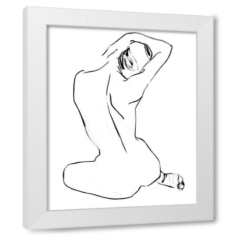 Fixing the Bun II White Modern Wood Framed Art Print by Parker, Jennifer Paxton