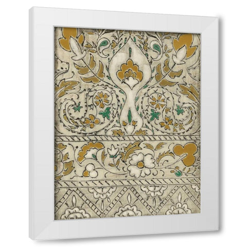 Earthenware Floral I White Modern Wood Framed Art Print by Zarris, Chariklia