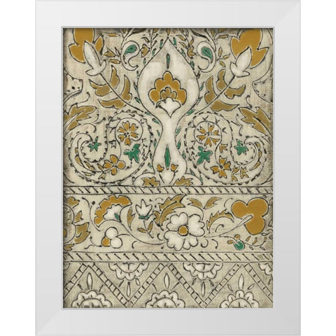 Earthenware Floral I White Modern Wood Framed Art Print by Zarris, Chariklia