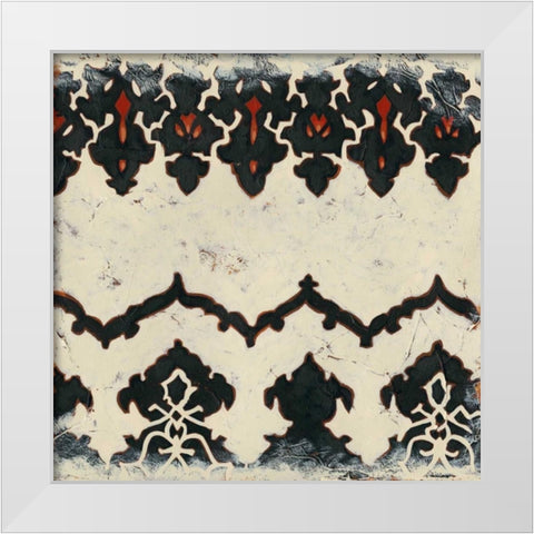 Bolero IV White Modern Wood Framed Art Print by Zarris, Chariklia