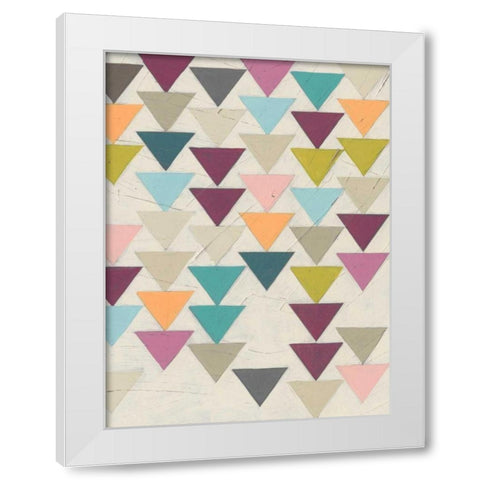 Confetti Prism VII White Modern Wood Framed Art Print by Vess, June Erica