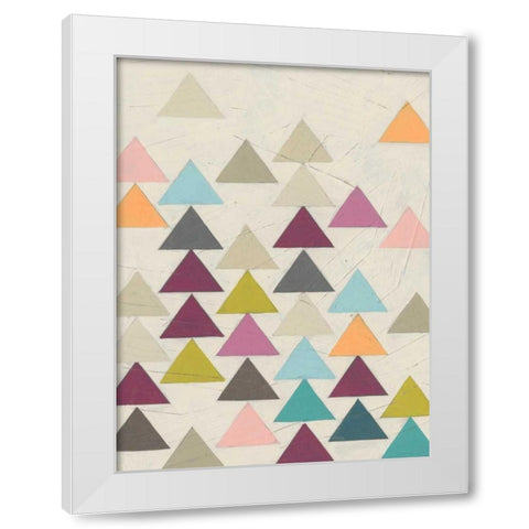 Confetti Prism VIII White Modern Wood Framed Art Print by Vess, June Erica