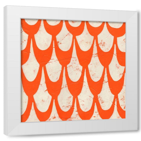 Singsong III White Modern Wood Framed Art Print by Zarris, Chariklia